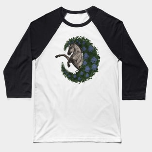 Spring Appaloosas Rearing with Flowers Baseball T-Shirt